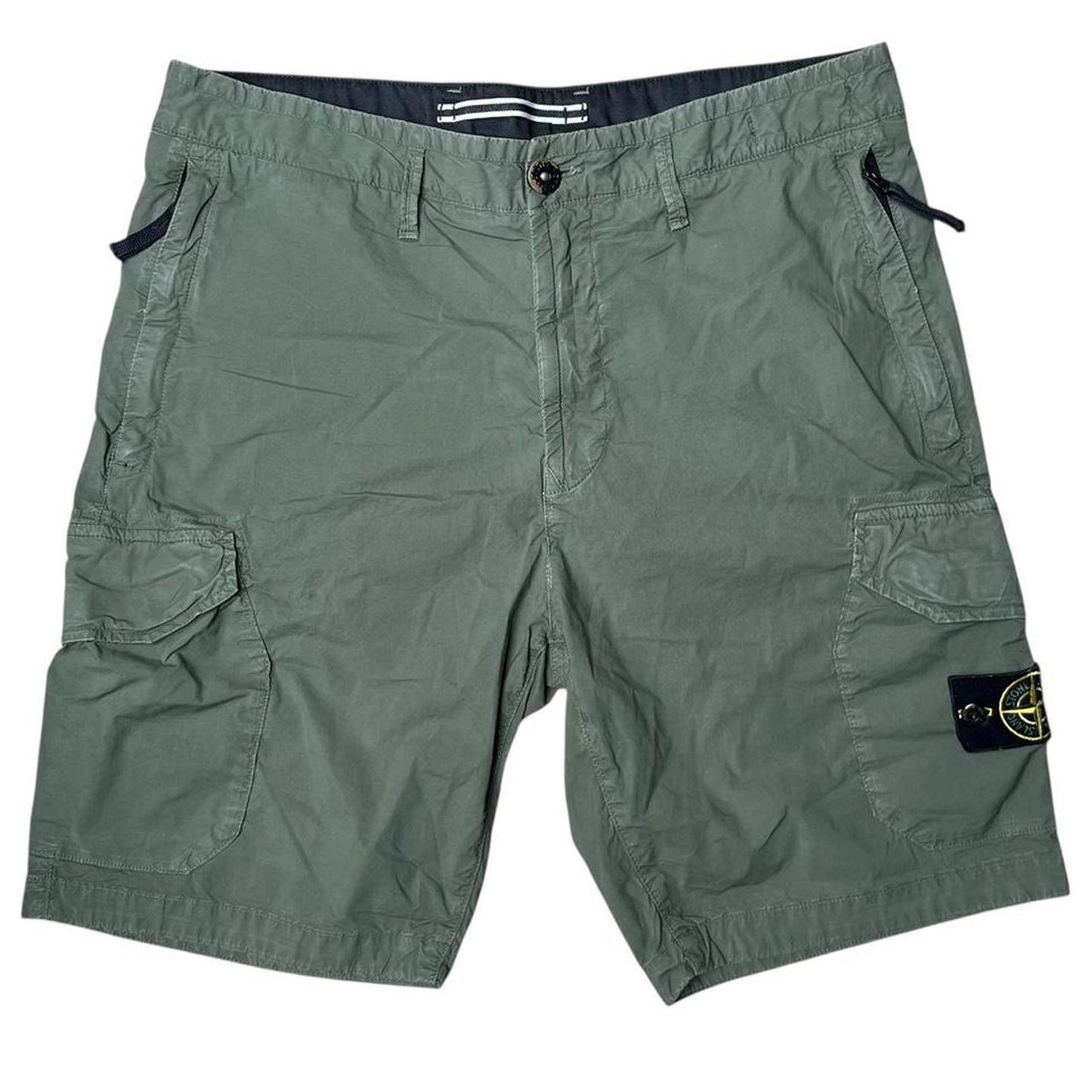 Stone Island Lightweight Cargo Shorts Green