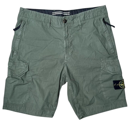 Stone Island Lightweight Cargo Shorts Green