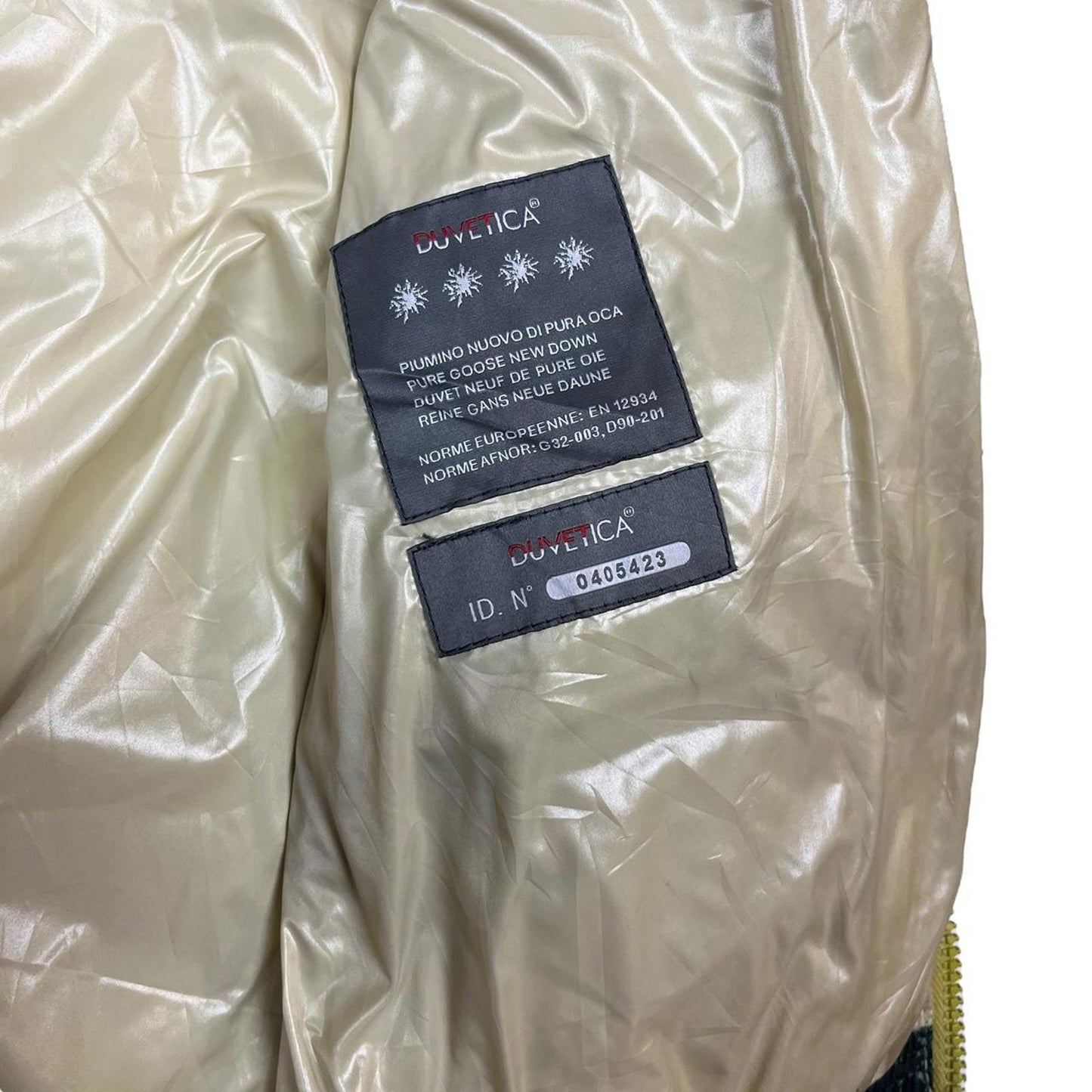 Duvetica Goose Down Jacket Green Yellow