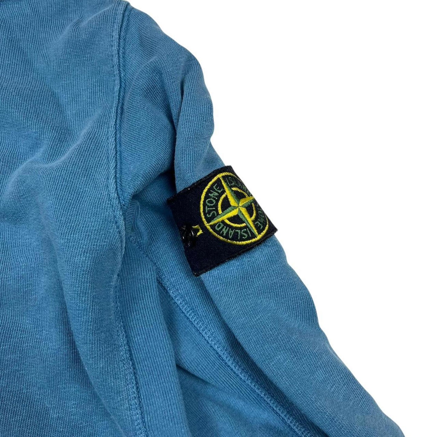 Stone Island Zip Through Hoodie Blue