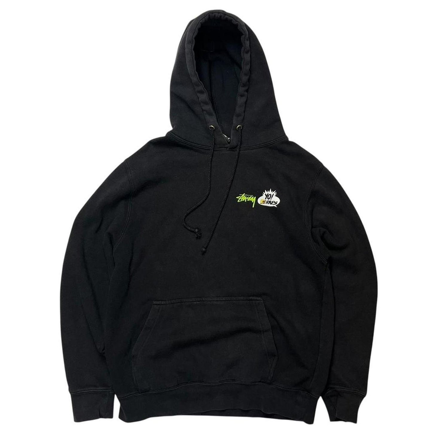 Stussy Yo Raps Hoodie Black
