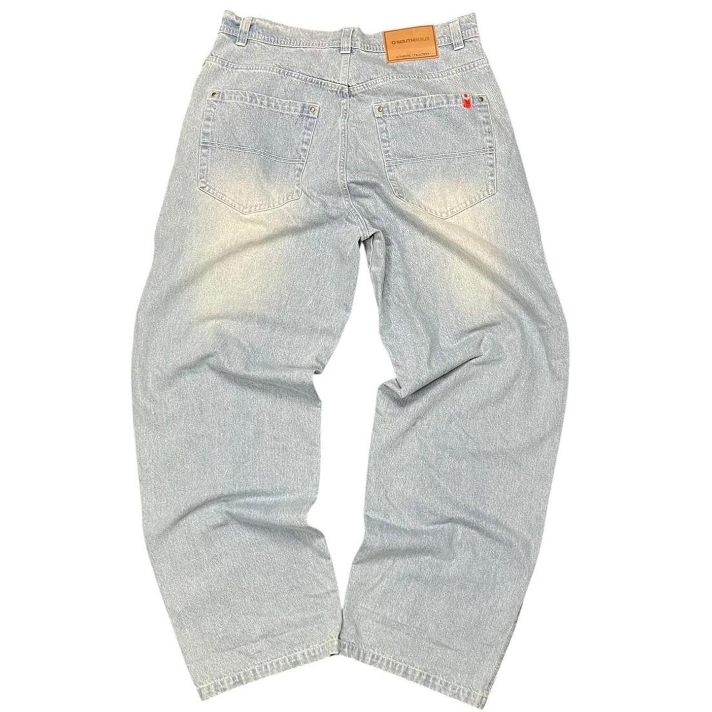 Southpole Light Wash Baggy Jeans Blue