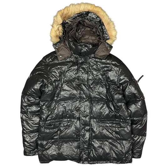 Duvetica Down Fur Jacket Black