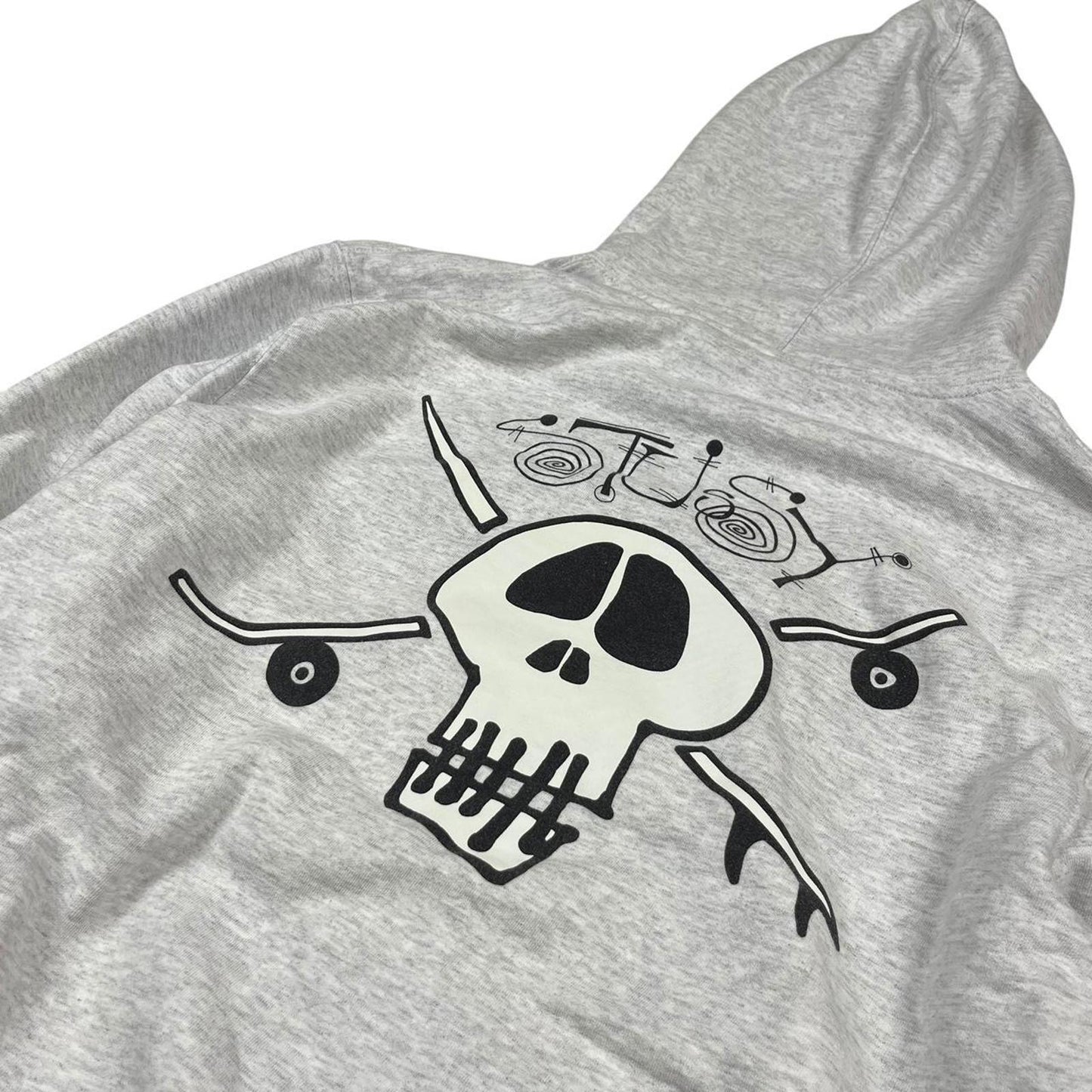 Stussy Skull Hoodie Grey