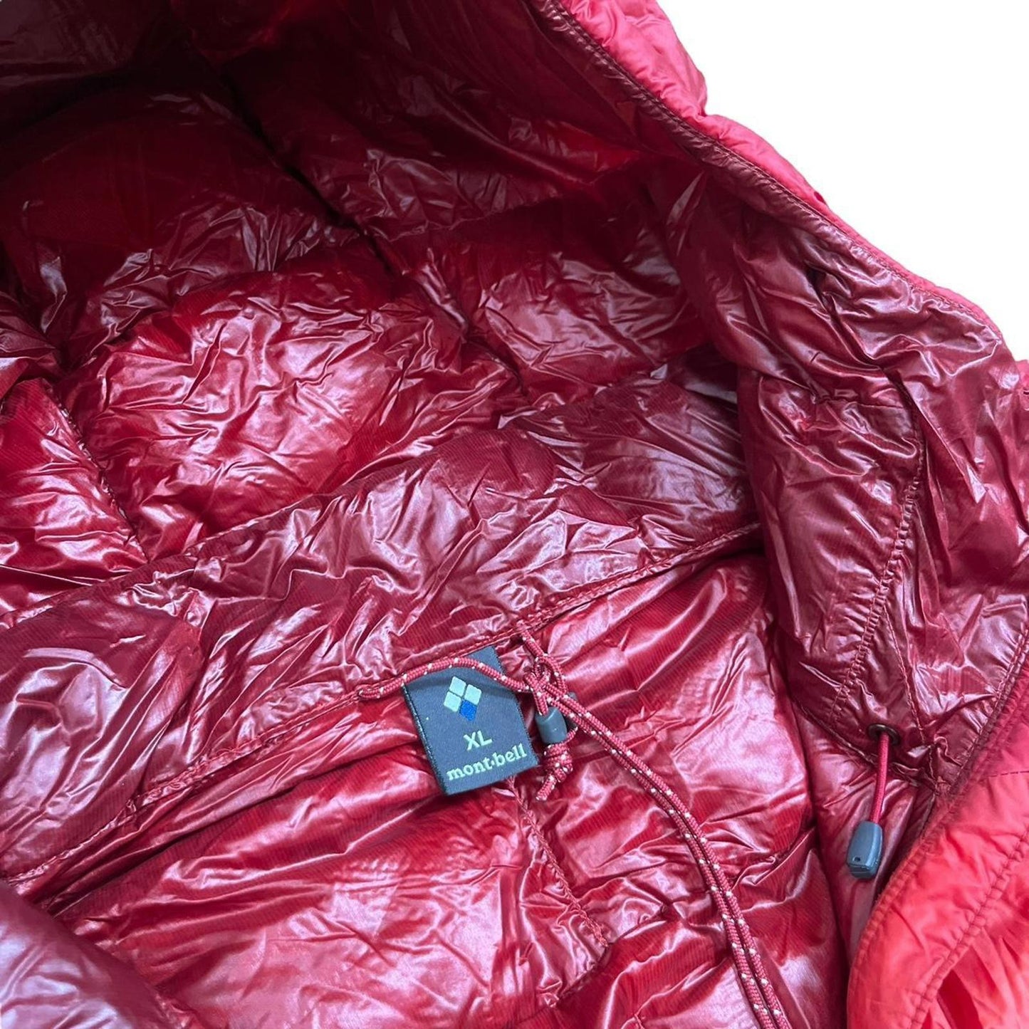 Montbell Lightweight Down Jacket Orange Red Two Tone