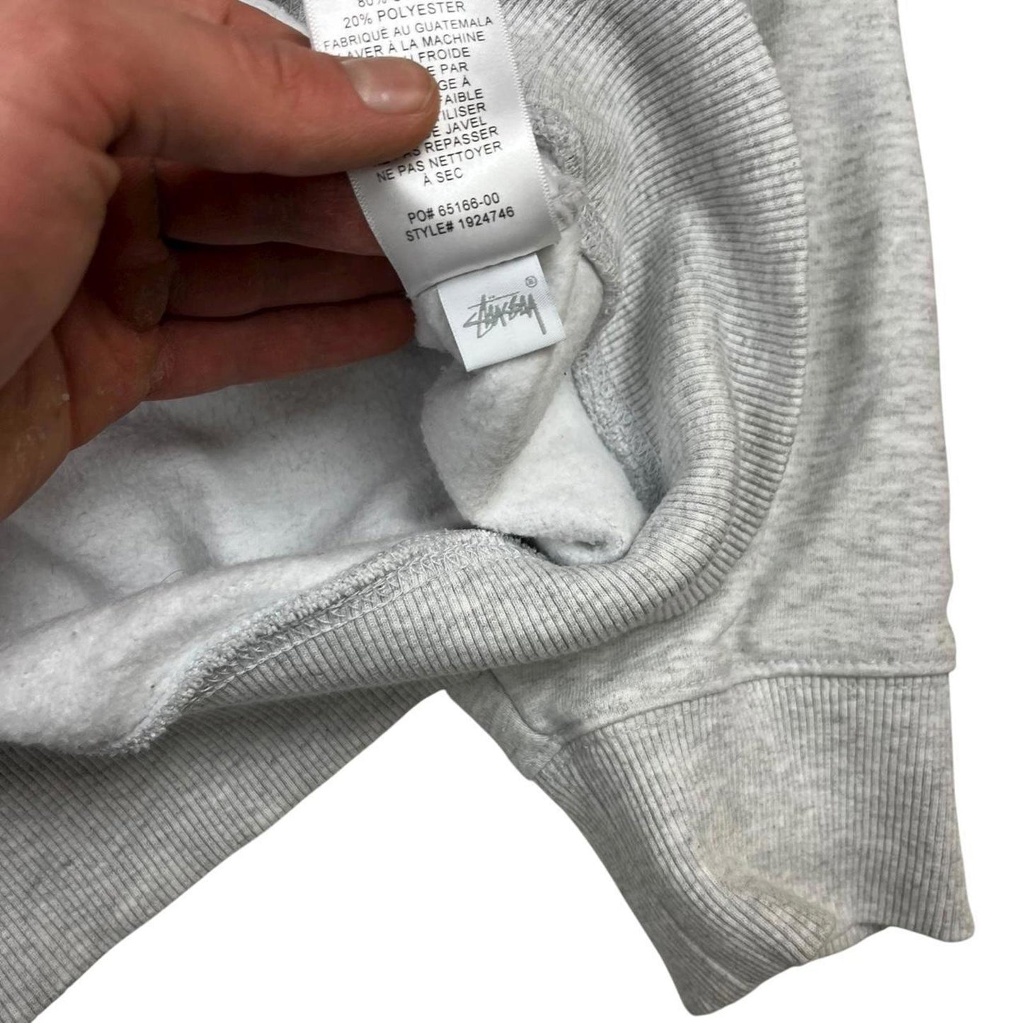 Stussy Skull Hoodie Grey