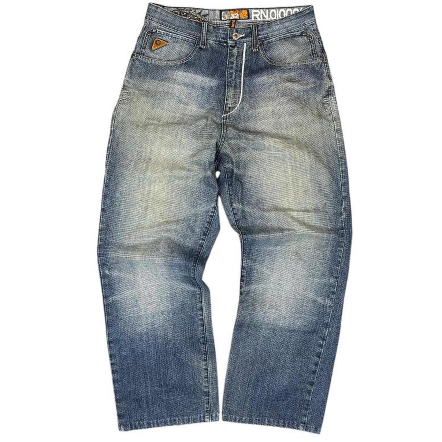 Akademiks Embroidered Jeans - W32