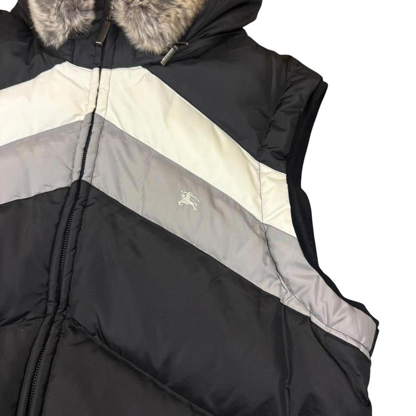 Burberry Black Label Fur Down Gilet - M