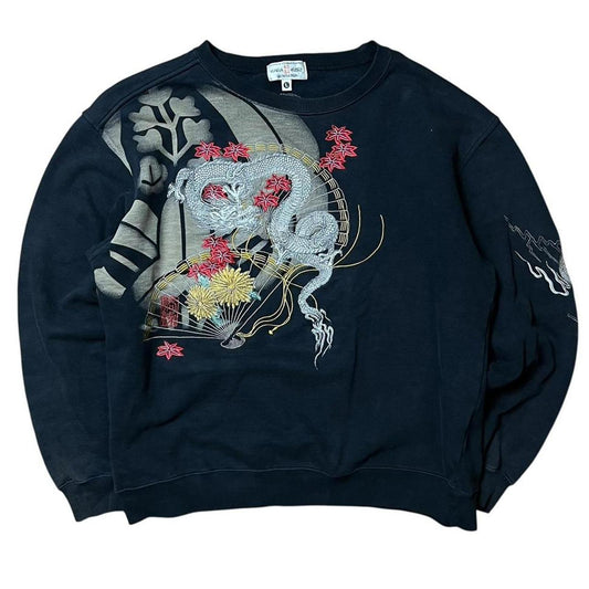 Karakuri Embroidered Knit Jumper