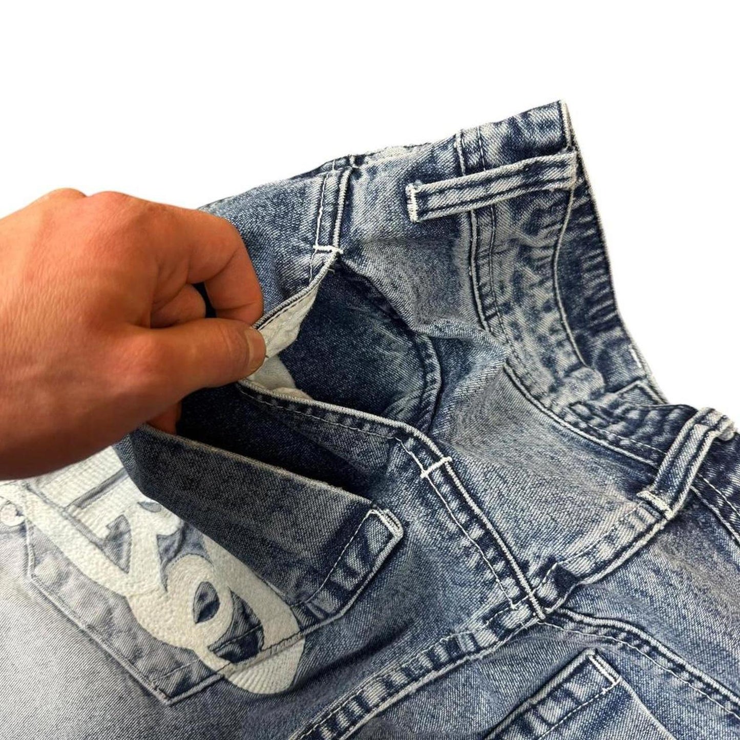 Akademiks Embroidered Jeans - W32