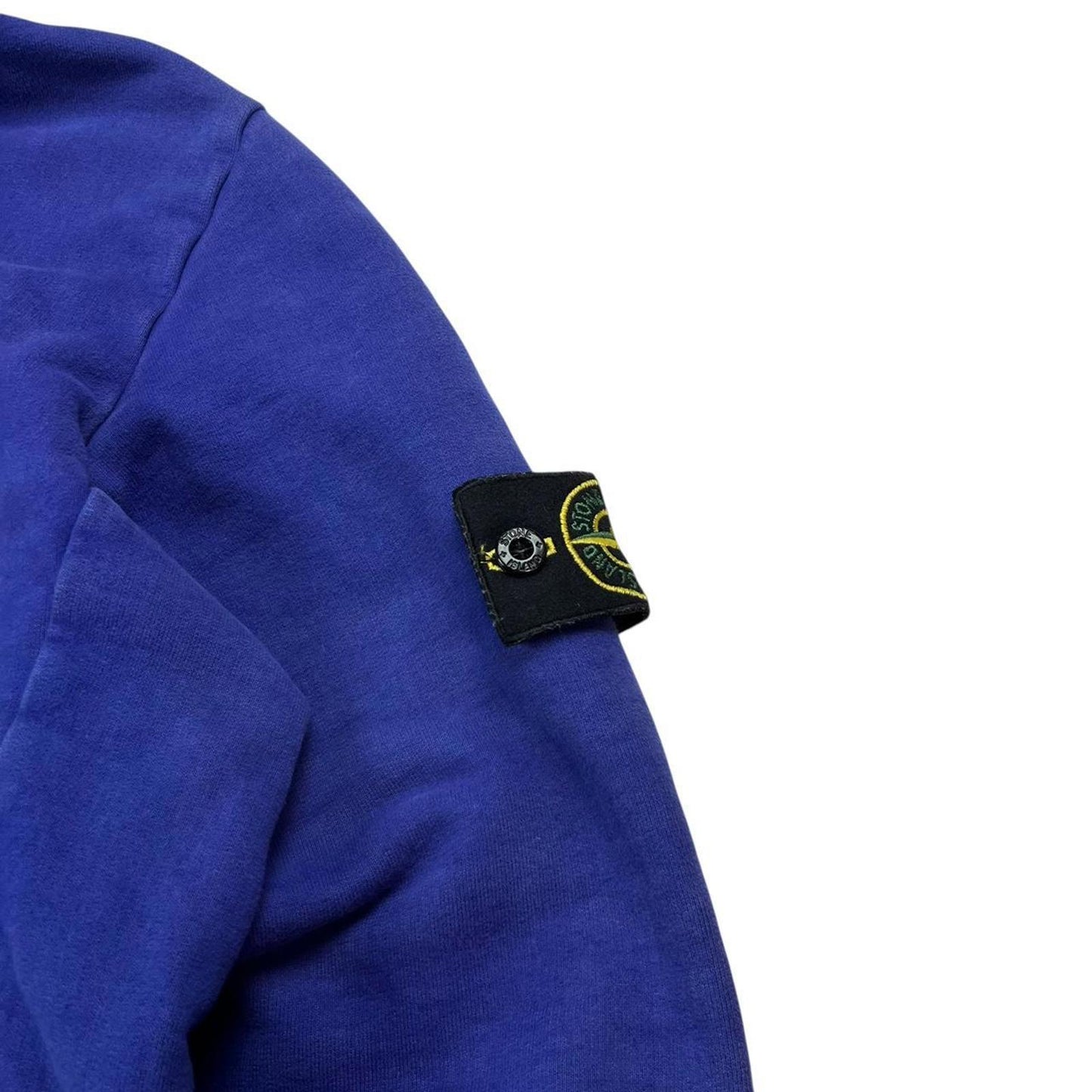 Stone Island Zip Through Hoodie Blue