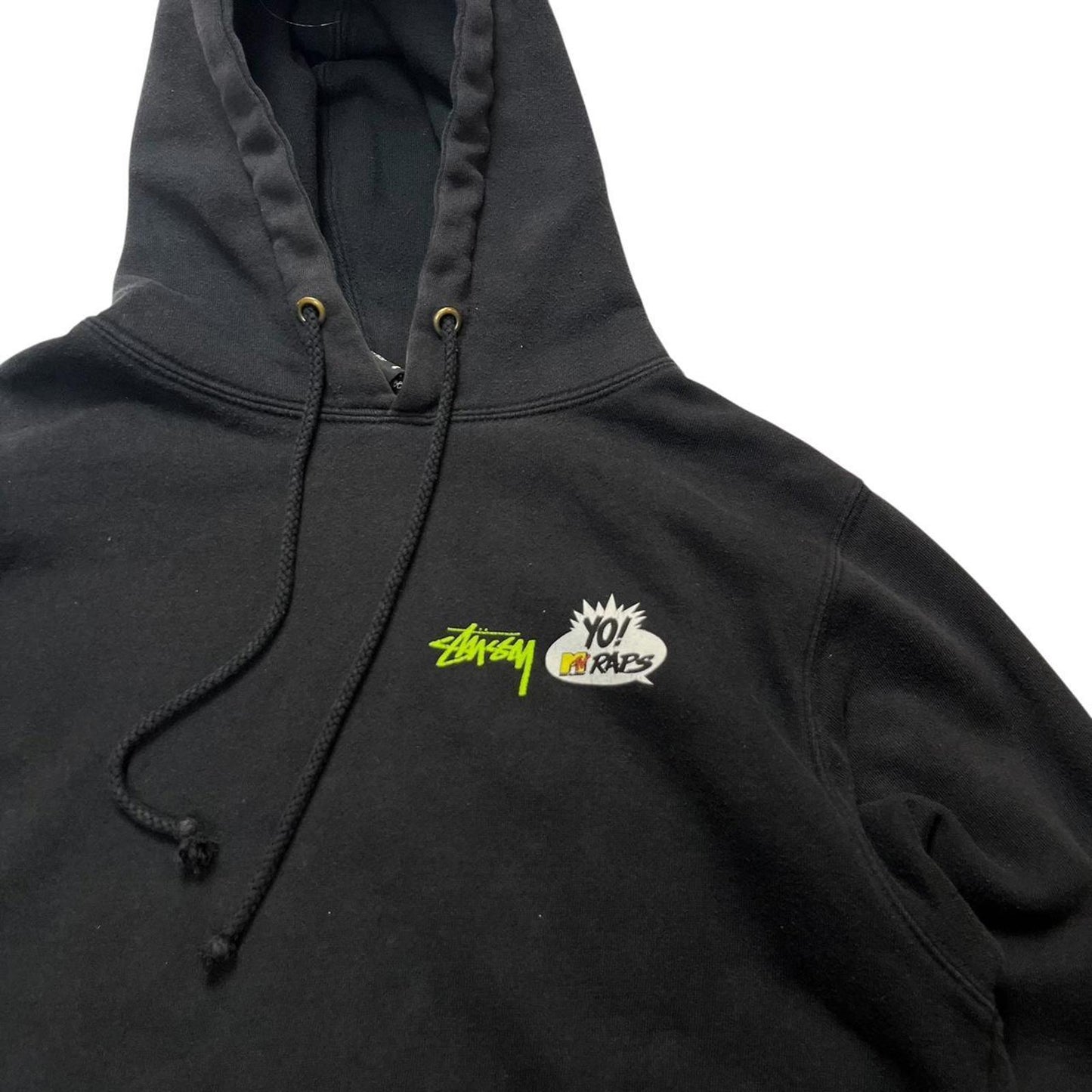 Stussy Yo Raps Hoodie Black