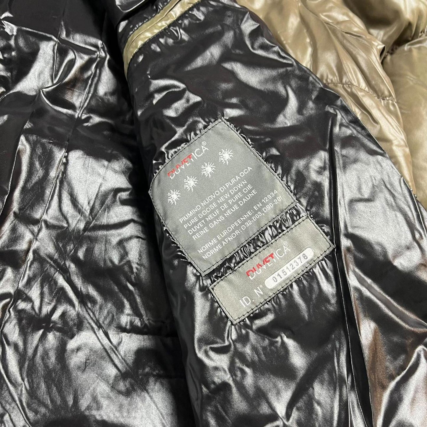 Duvetica Goose Down Jacket Khaki Black