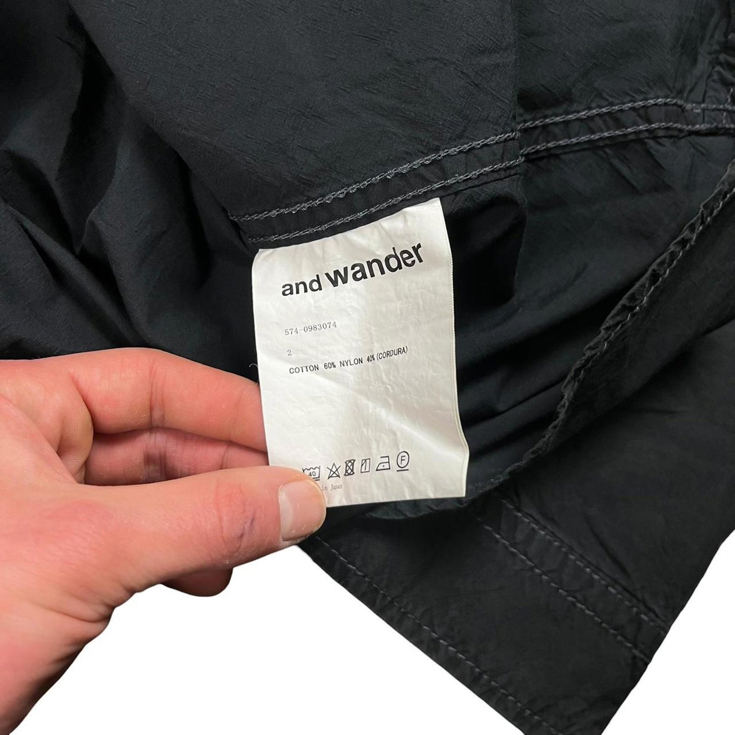 And Wander Overshirt Black