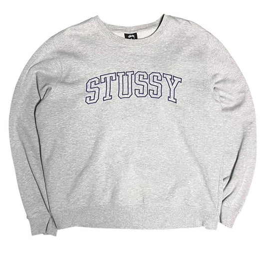 Stussy Sweatshirt White Red Navy Blue
