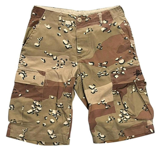 Vintage Stussy Chocolate Chip Camo Cargo Shorts