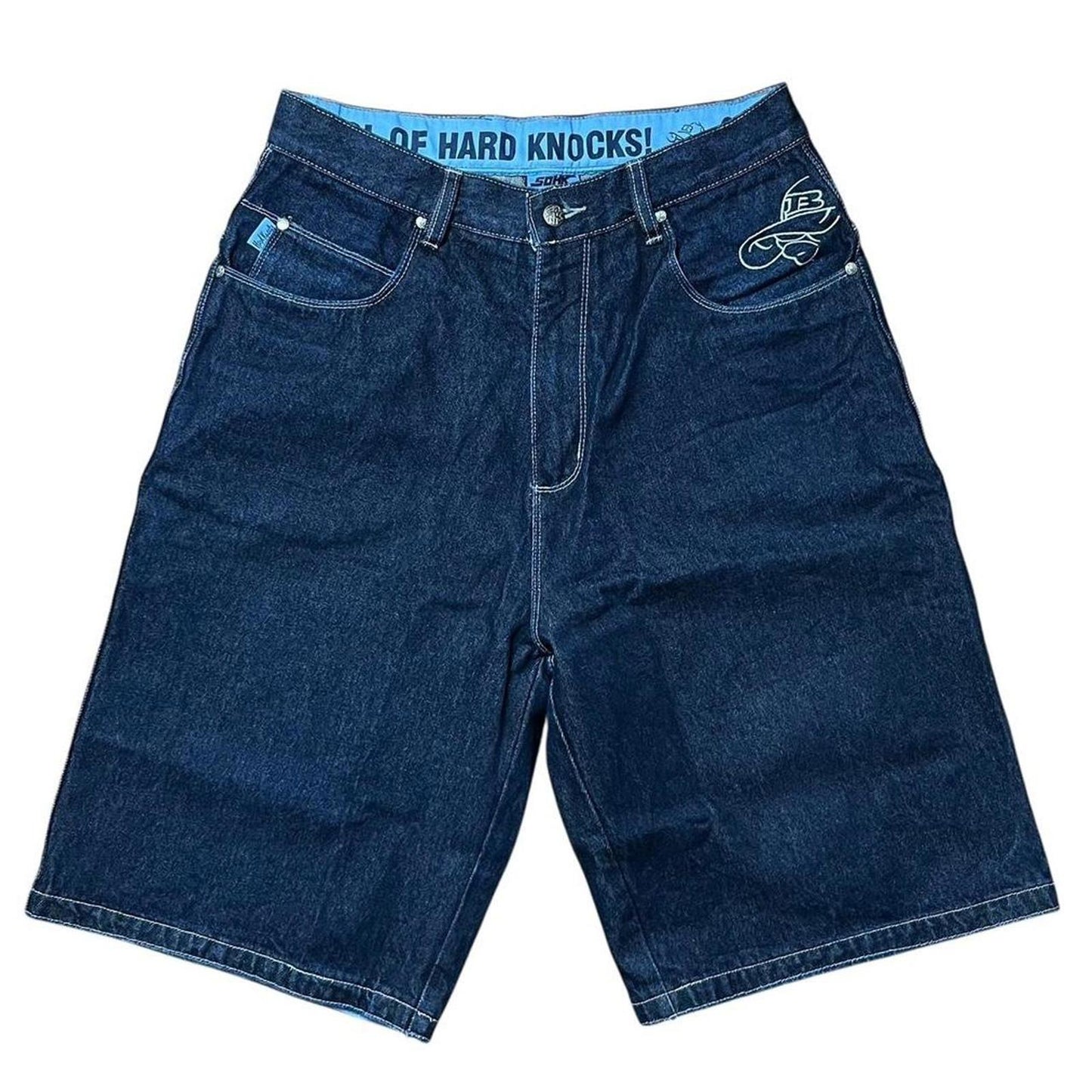 School Of Hard Knocks Navy Baggy Jorts
