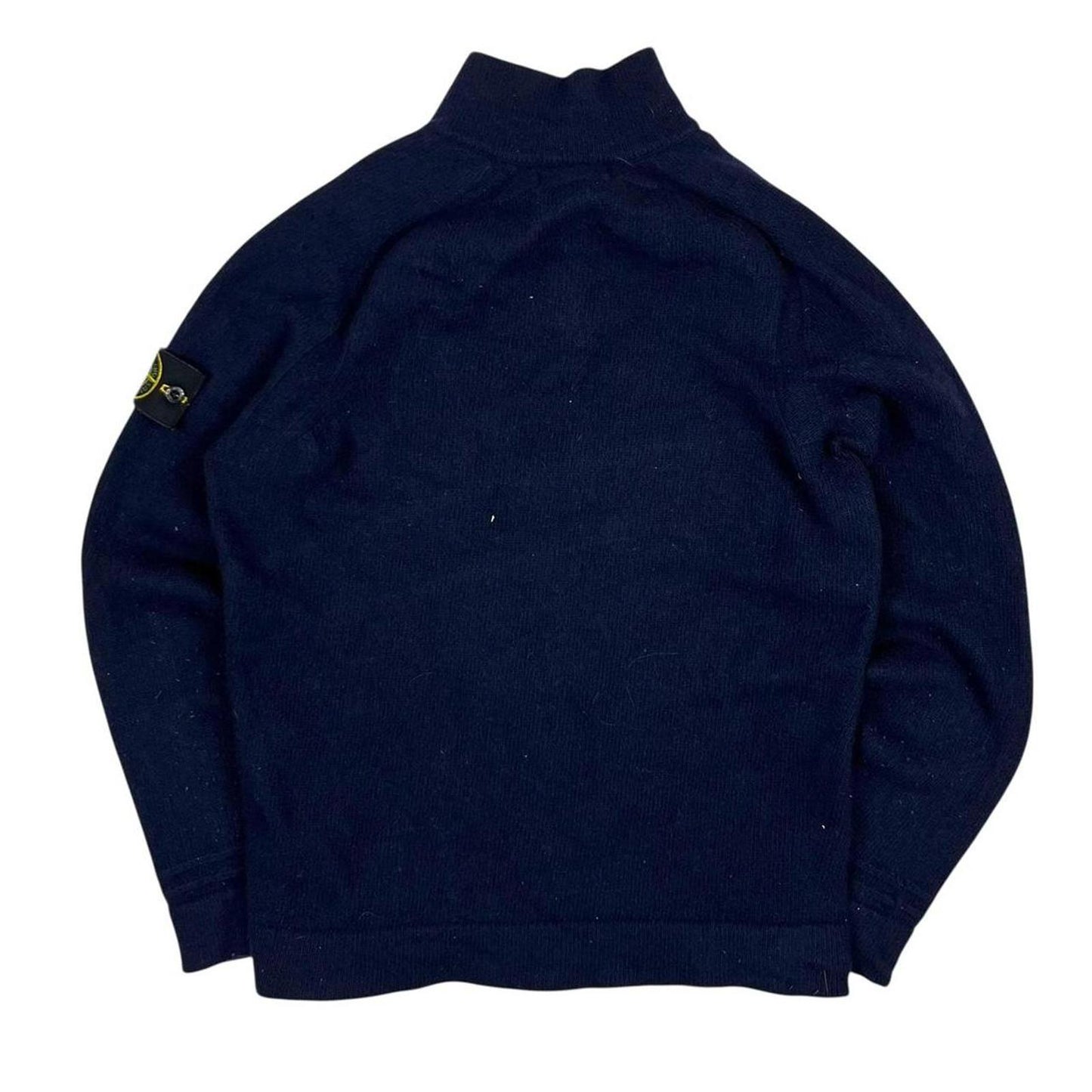 Stone Island 1/4 Zip Knit Navy