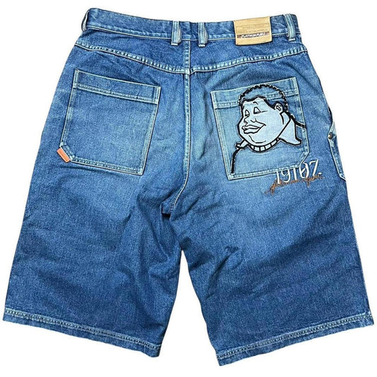 Fubu Platinum Denim Shorts Blue