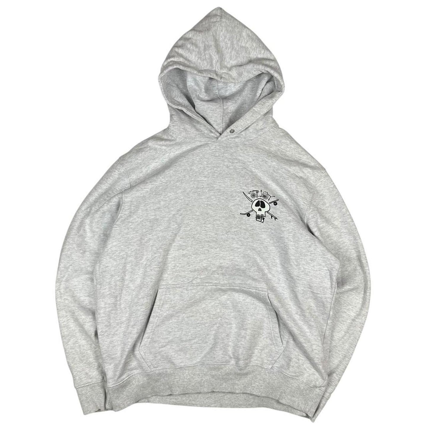 Stussy Skull Hoodie Grey