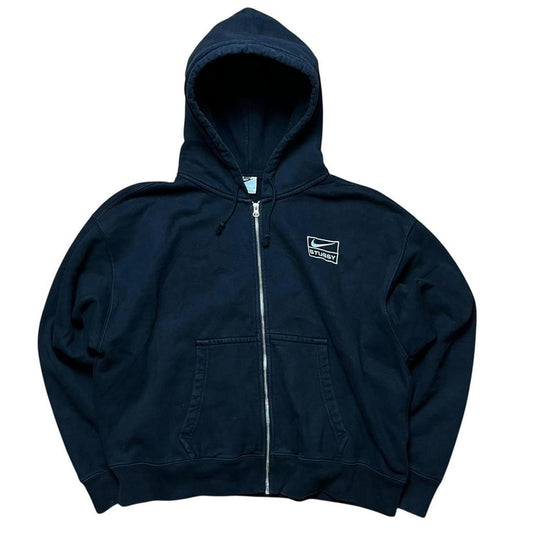 Stussy Nike Zip Through Hoodie Black