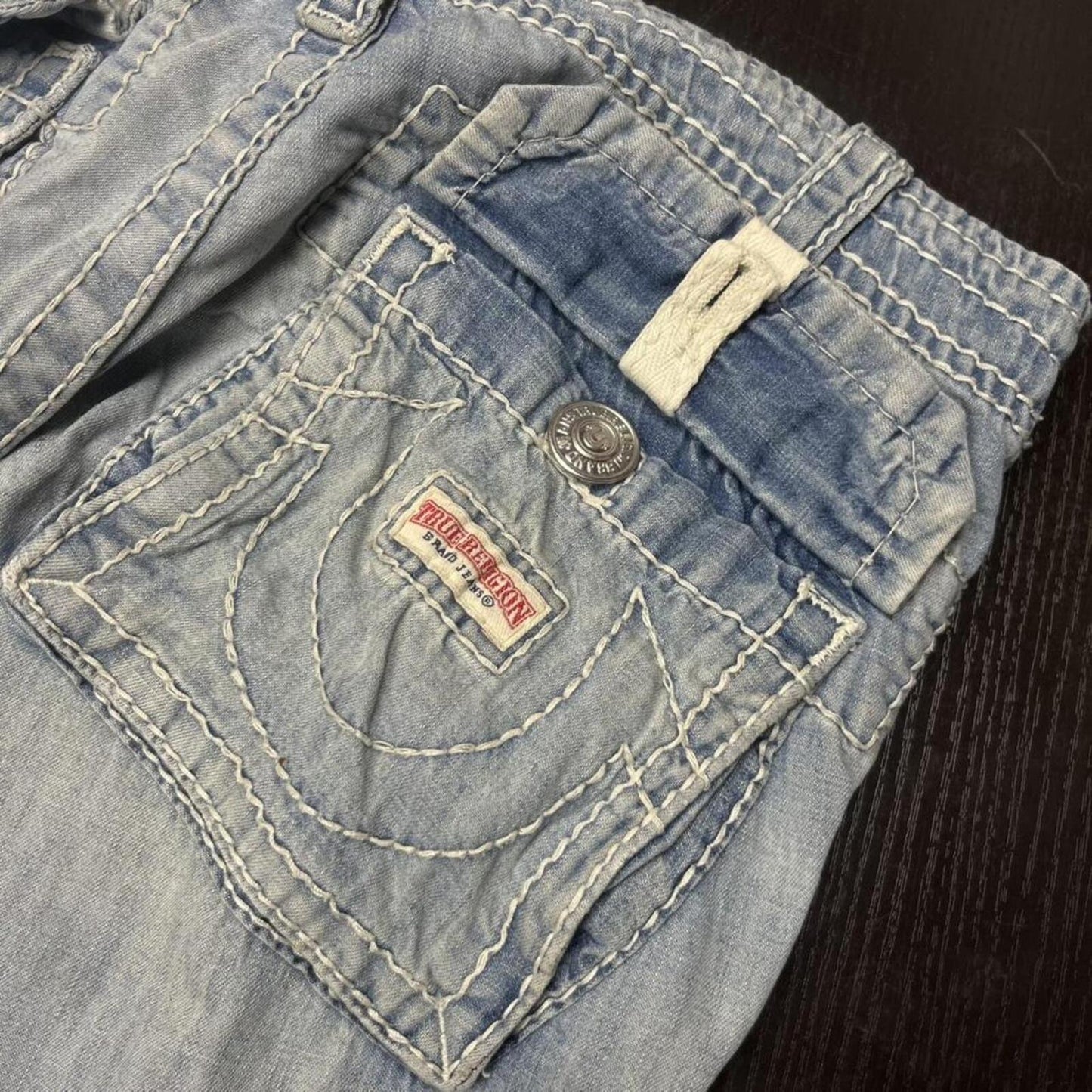 True Religion Big Stitch Jorts - W28