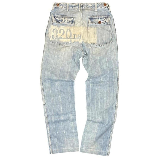 Avirex Paint Splatter Jeans - M