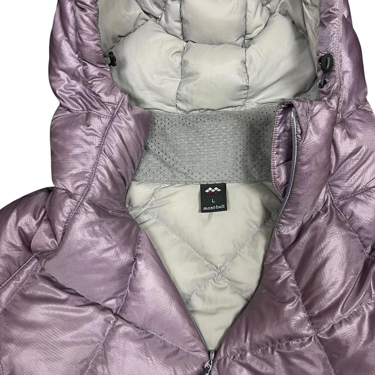 Montbell Lightweight Diamond Stitch Down Jacket Lilac Purple
