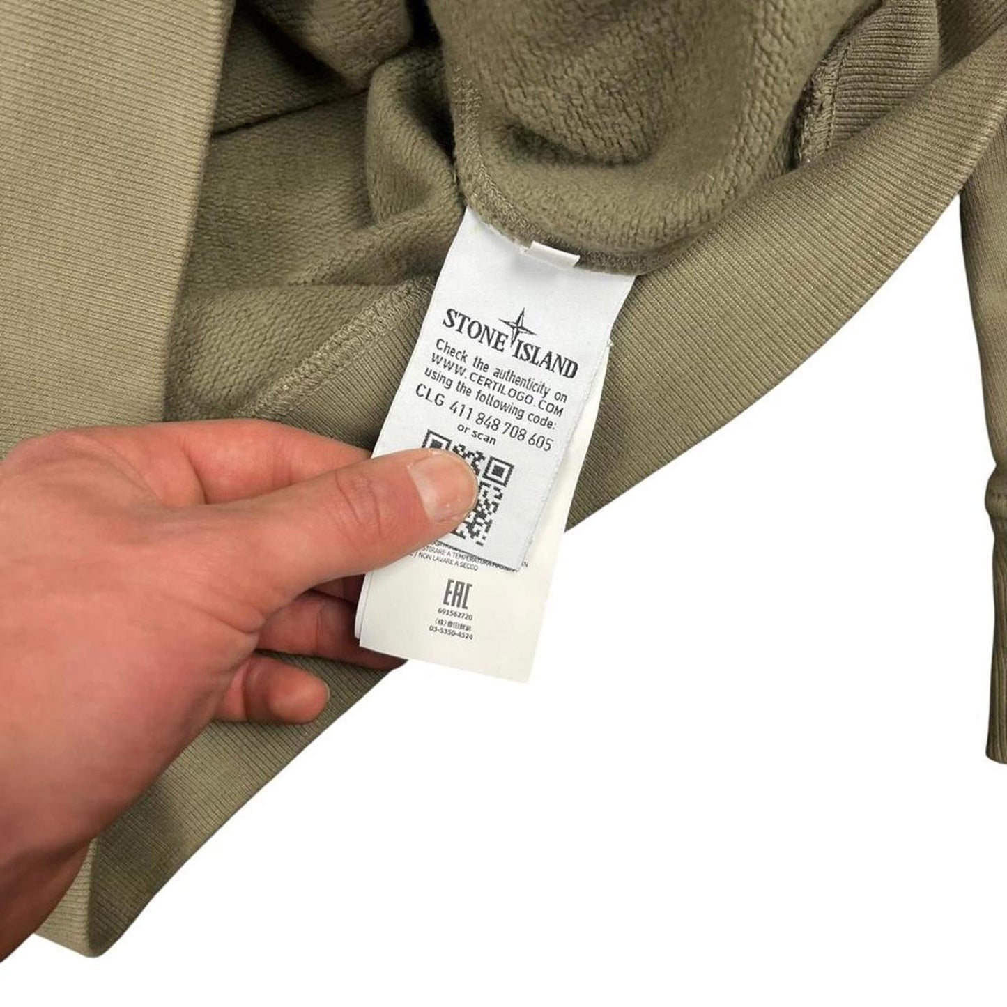 Stone Island Khaki Sweatshirt