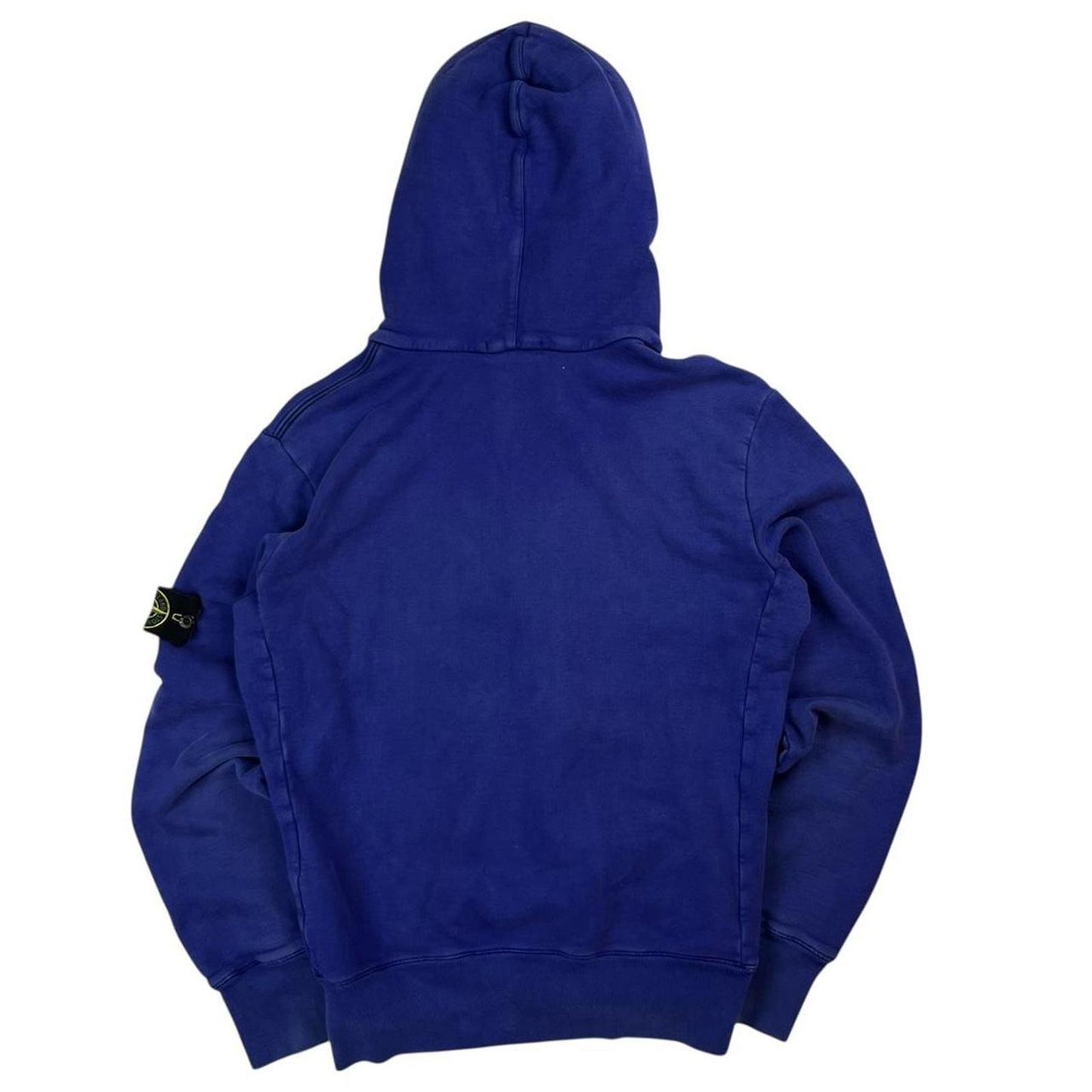 Stone Island Zip Through Hoodie Blue