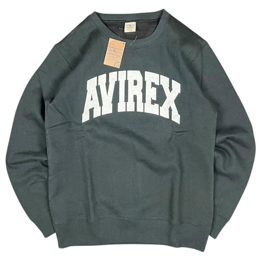 Avirex Spellout Crewneck Black White