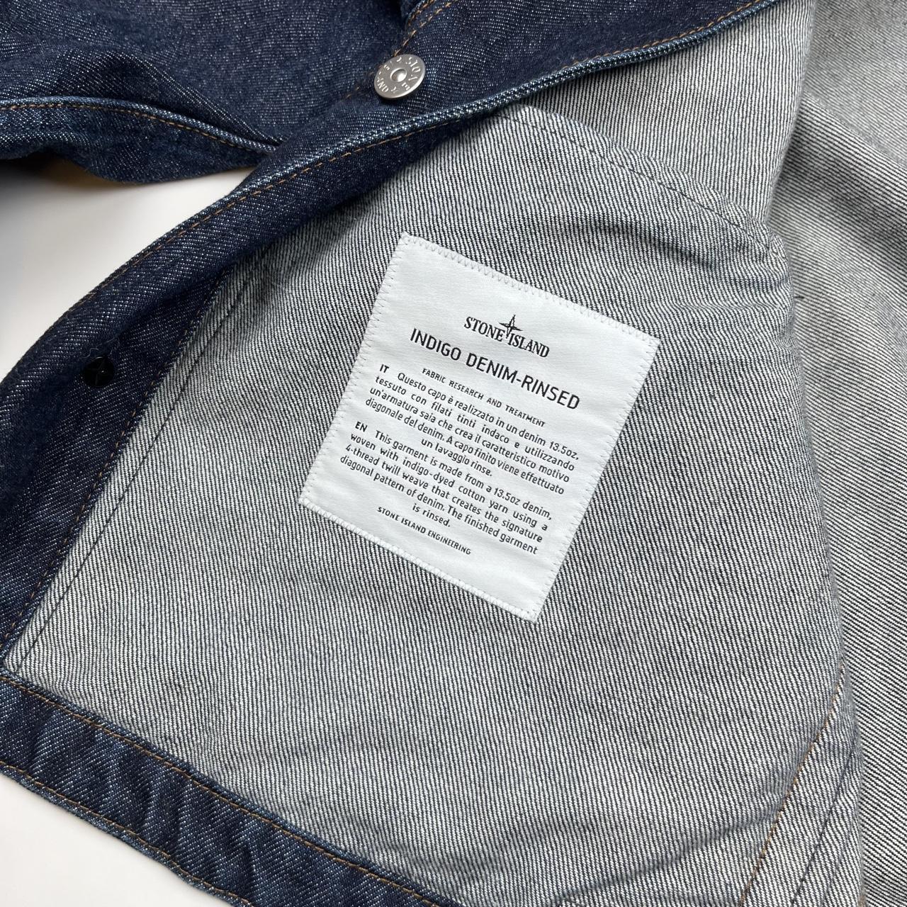 Stone Island Indigo Denim Rinsed Jacket - XL