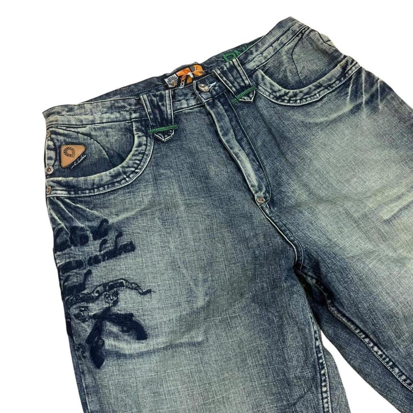 Akademiks Embroidered Jeans - W34
