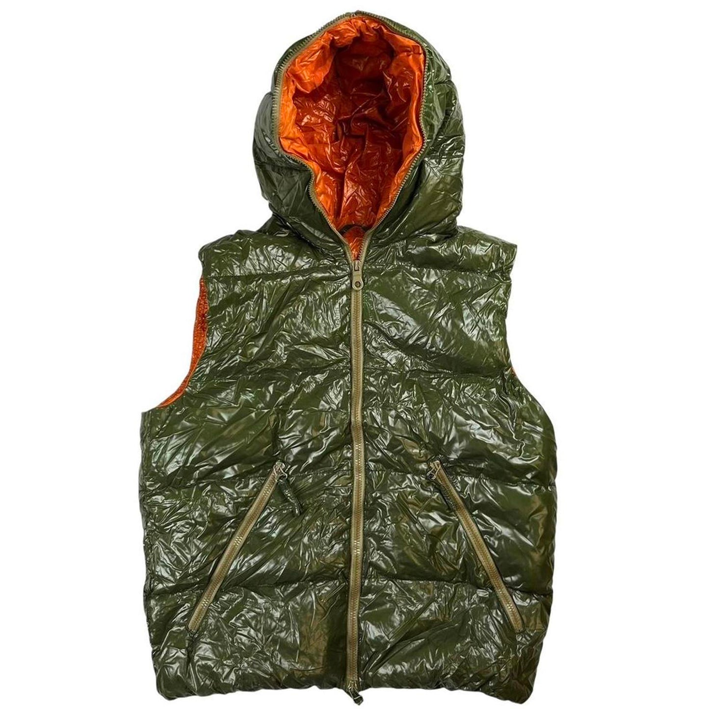 Duvetica Down Gilet Khaki Orange