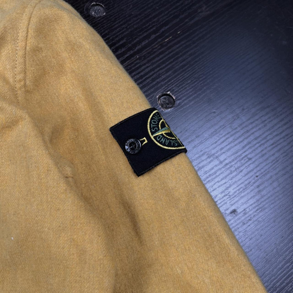 Stone Mélange Wool Poly Jacket - L