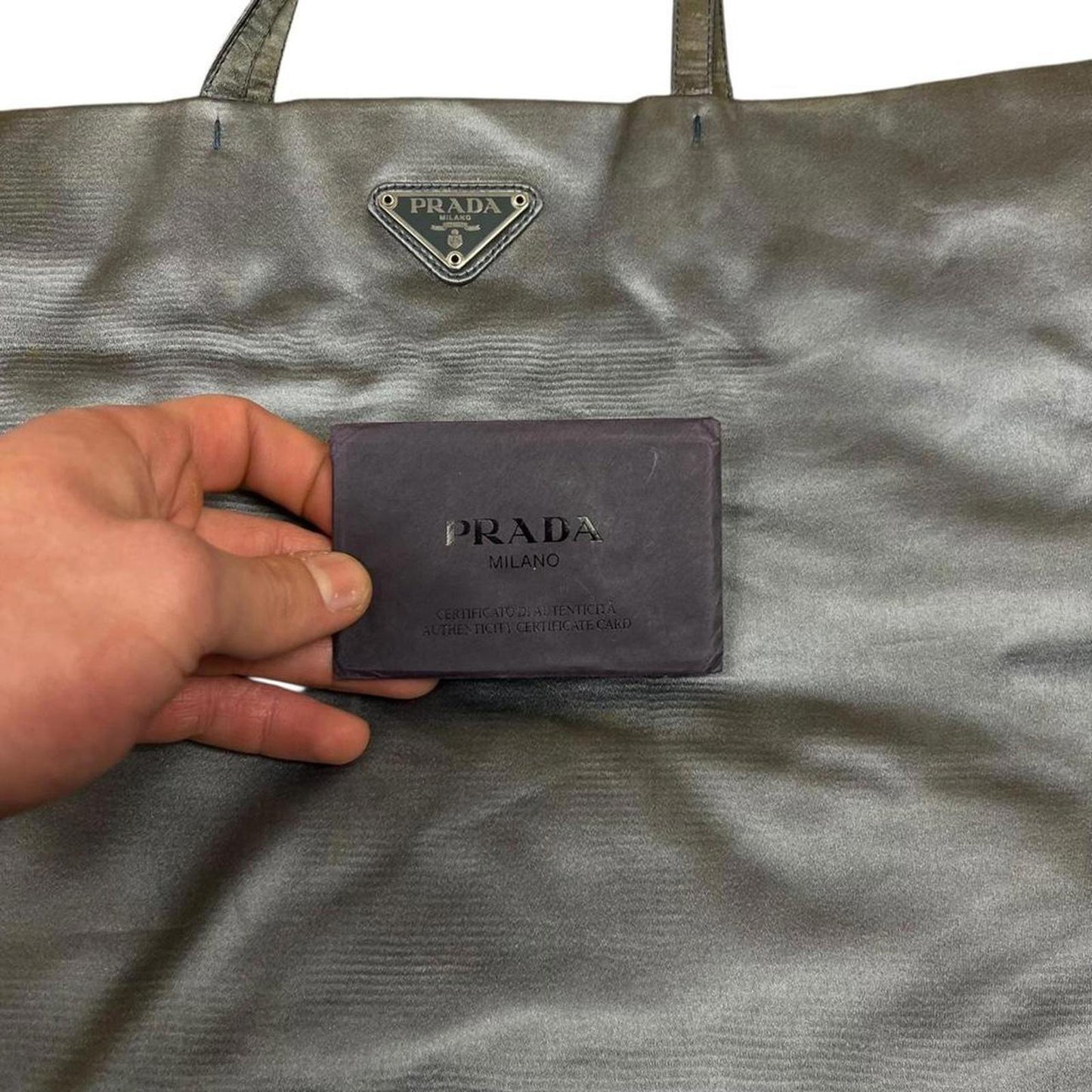 Prada Handbag Silver
