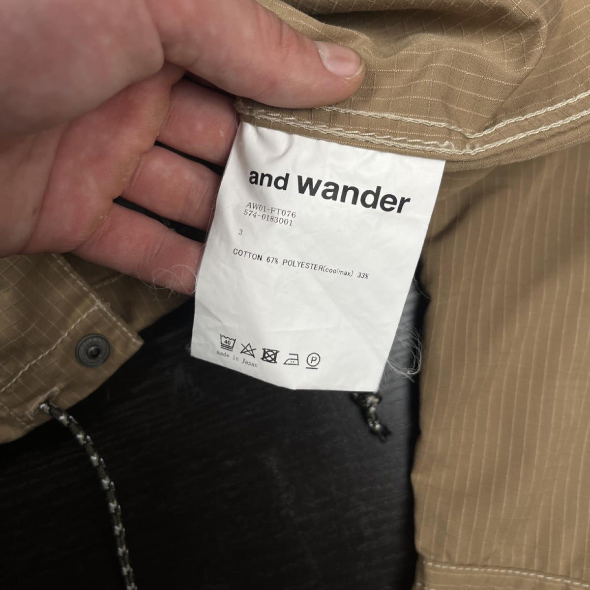 And Wander Overshirt - M