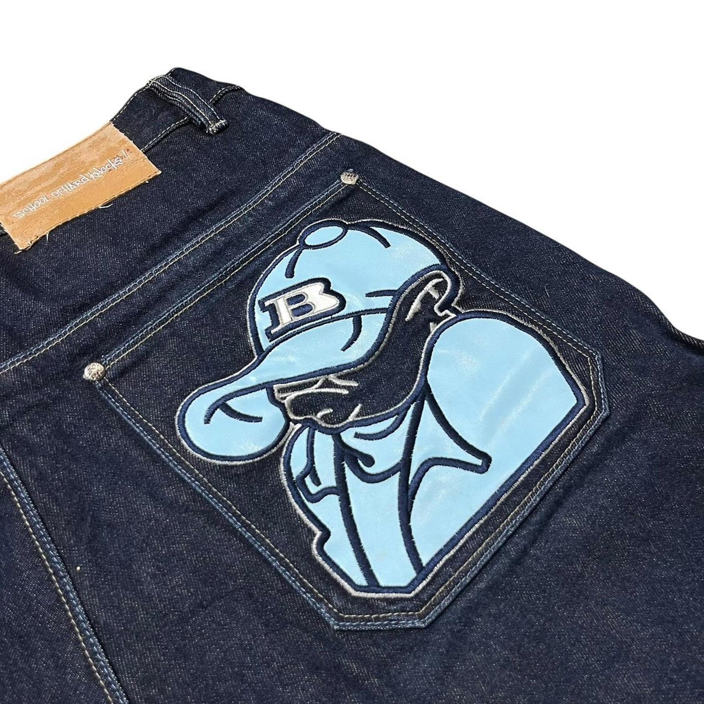School Of Hard Knocks Navy Baggy Jorts