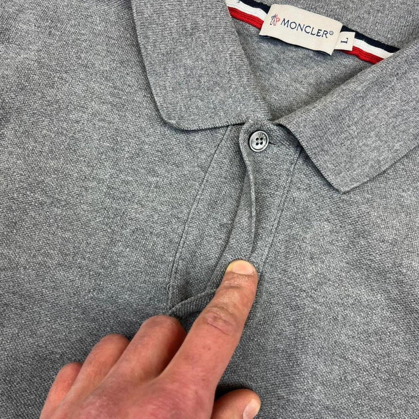 Moncler Long Sleeve Polo - L