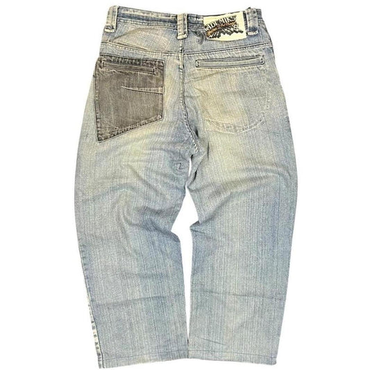Akademiks Embroidered Jeans - W32