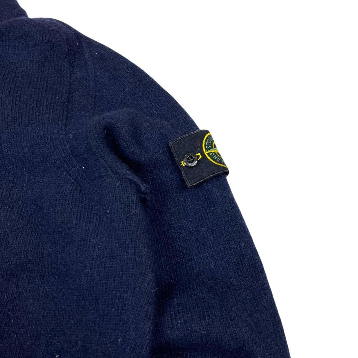 Stone Island 1/4 Zip Knit Navy