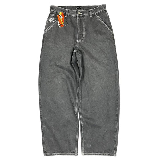 Route One Baggy Jeans Black