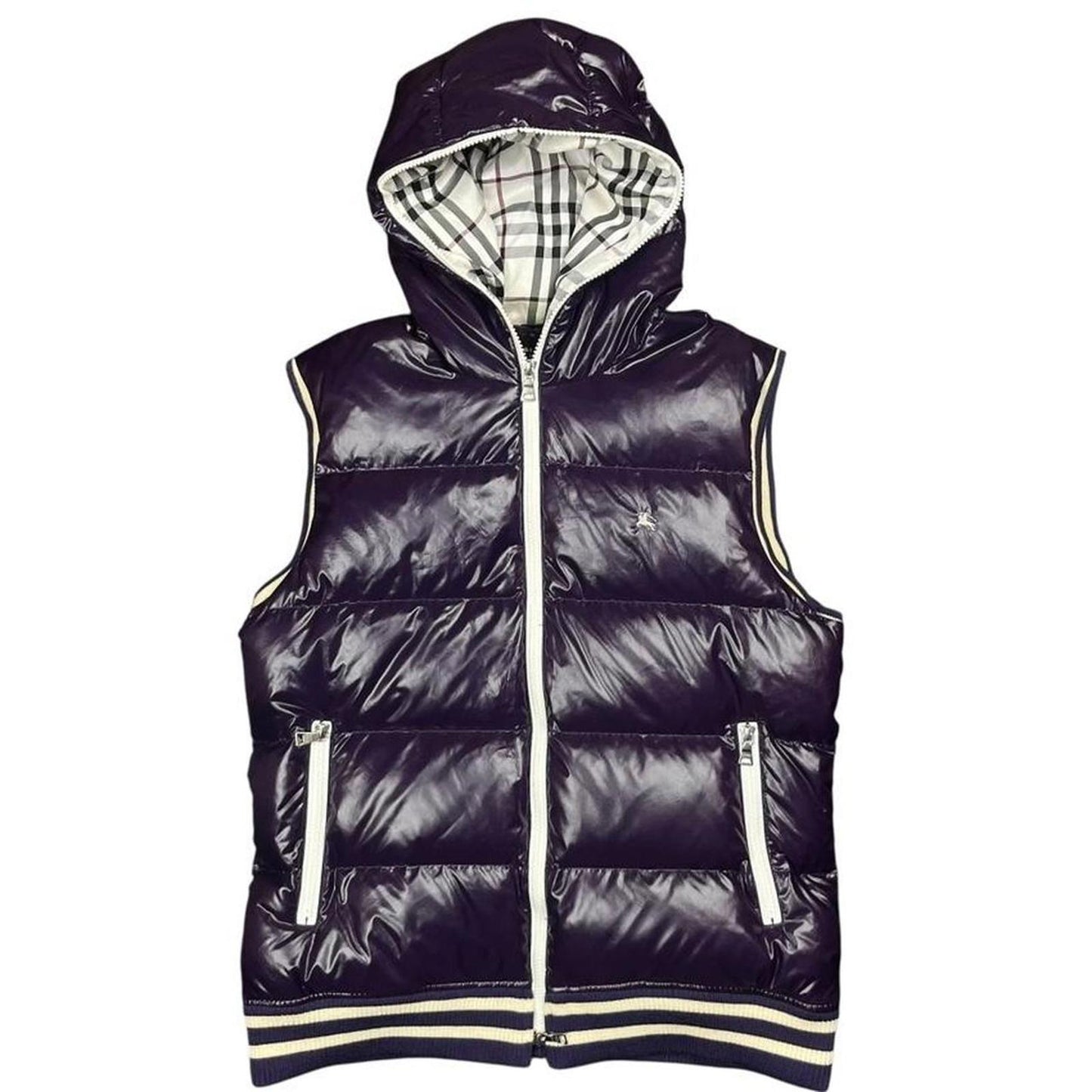 Burberry Black Label Down Gilet Purple