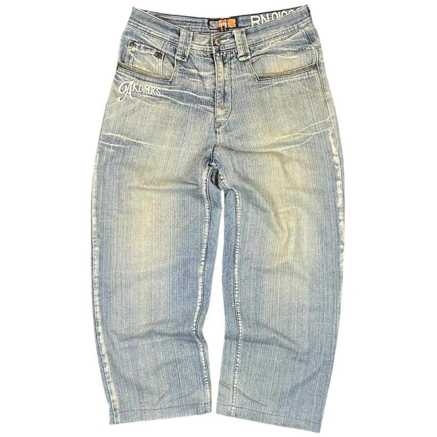 Akademiks Embroidered Jeans - W32