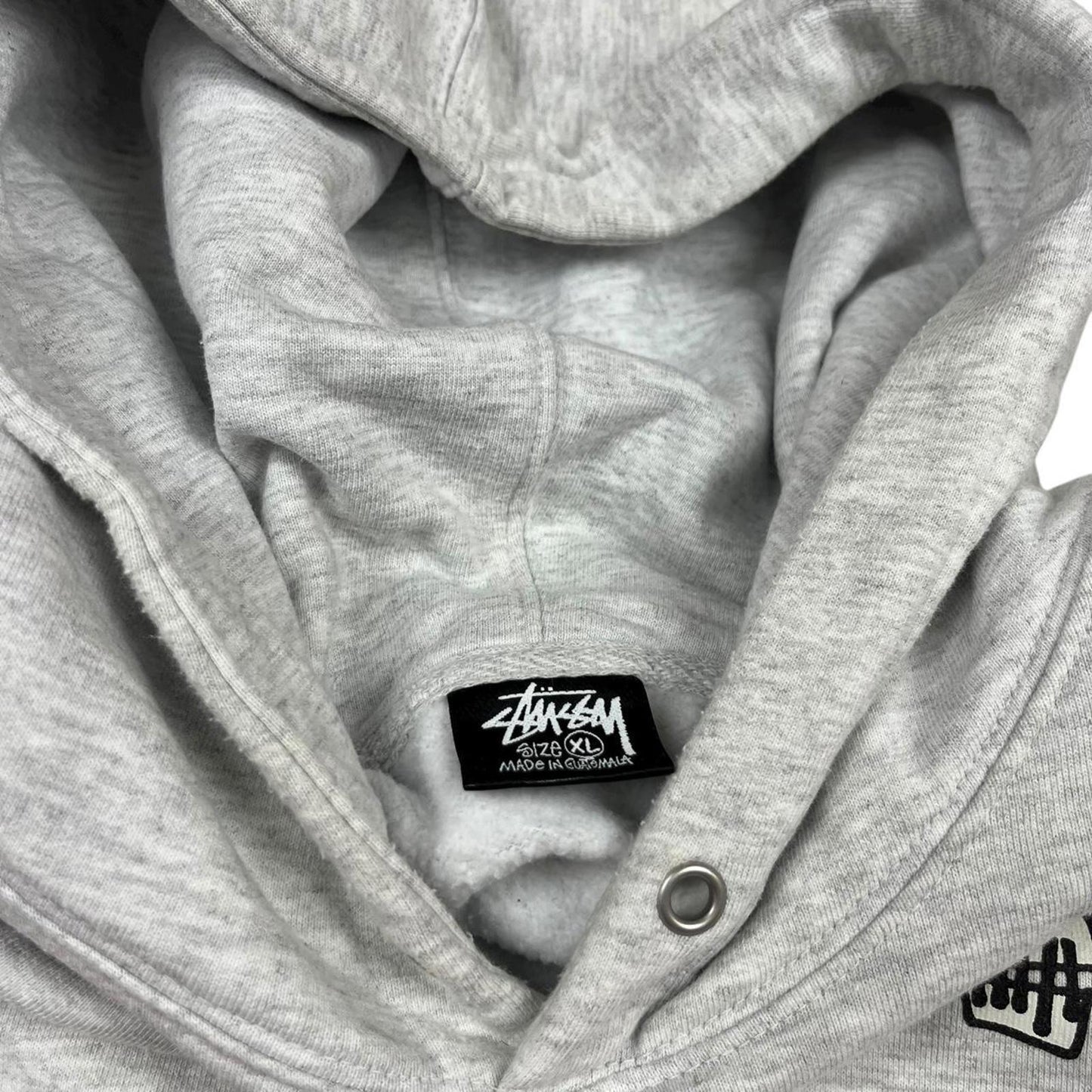 Stussy Skull Hoodie Grey