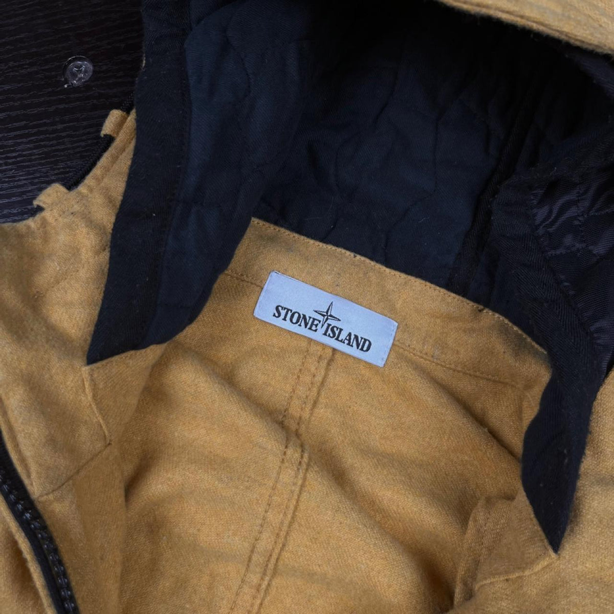 Stone Mélange Wool Poly Jacket - L