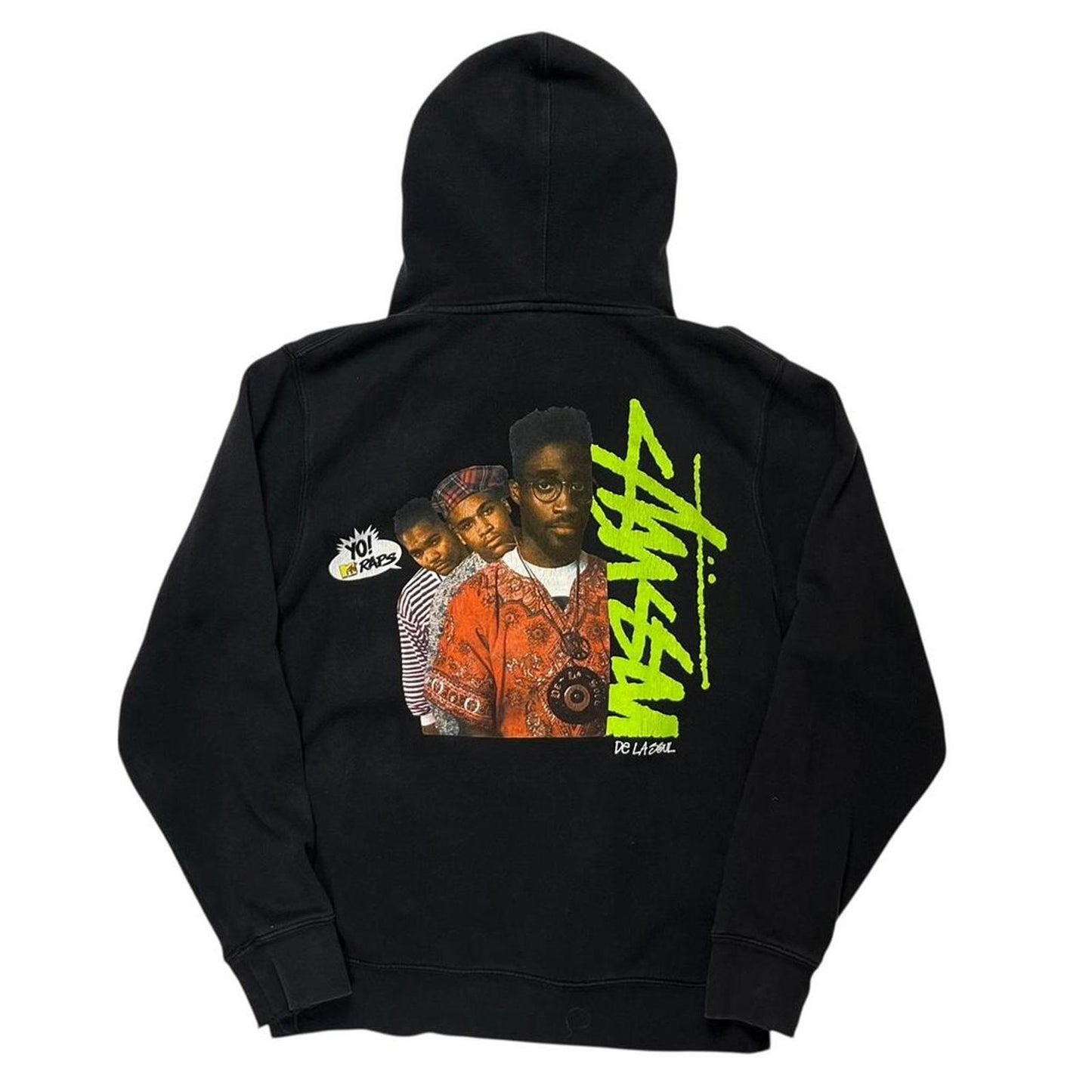 Stussy Yo Raps Hoodie Black
