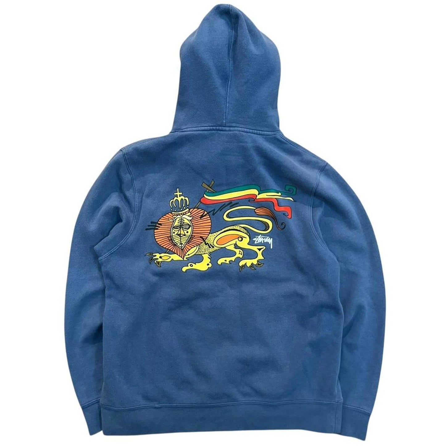 Stussy Lion Hoodie Blue