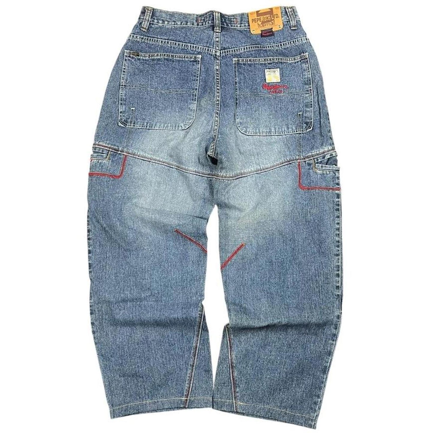 Pepe Baggy Red Stitch Jeans