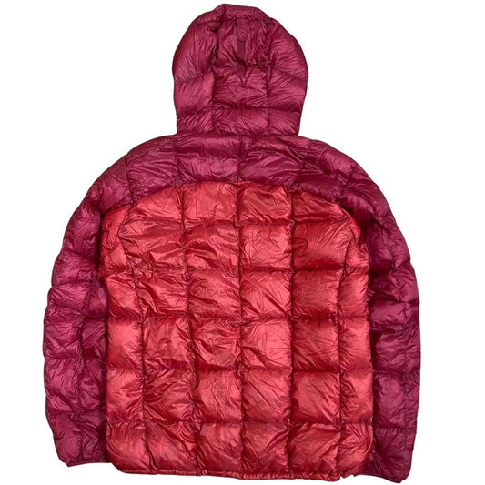 Montbell Lightweight Down Jacket Orange Red Two Tone